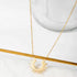 Sunburst Necklace for Women – Minimalist Stainless Steel Chain with Radiant Celestial Pendant