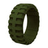 Men's Tire Pattern Silicone Wedding Ring – Durable Rubber Design, Comfortable Fit, Great for Active Lifestyle