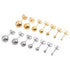 Classic Ball Stud Earrings for Men & Women, Stainless Steel, Gold & Silver, Hypoallergenic Polished Round Jewelry