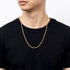 Bold Rope Chain Necklace in Gold – Stainless Steel, Multiple Thicknesses & Lengths