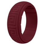 Gyration Twist Silicone Ring for Men – Flexible Rubber Band with Unique Swirl Design, Lightweight & Comfortable