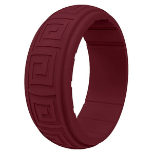 Gyration Twist Silicone Ring for Men – Flexible Rubber Band with Unique Swirl Design, Lightweight & Comfortable