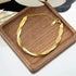 Twisted Herringbone Gold Bracelet – Stainless Steel, Bold & Elegant Everyday Jewelry, Minimalist Style
