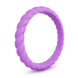 Twist Design Silicone Ring for Men – Soft Rubber Spiral Band, Flexible & Durable, Perfect for Active Lifestyles