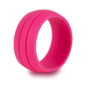 Classic 8.5MM Silicone Ring for Men – Durable Band For Women – Flexible Design with Sleek Dual Line for Everyday Comfort