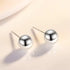 Classic Ball Stud Earrings for Men & Women, Stainless Steel, Gold & Silver, Hypoallergenic Polished Round Jewelry