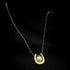 Gold Plated Stainless Steel Horseshoe Pendant Necklace with Pearl – U Shape Lucky Charm Minimalist Jewelry