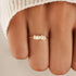 Thin Freshwater Pearl Stackable Ring for Women, Stainless Steel Band in Gold or Silver, Minimalist Design