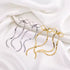 Stainless Steel Bow Tie Stud Earrings with Herringbone Tassel Chain – Elegant Drop Dangle Style in Silver or Gold
