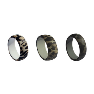 Leopard Print Silicone Ring for Women – Stylish, Lightweight Rubber Band with Wild Vibes for Everyday Adventures
