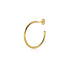 Stainless Steel Hoop Earrings for Men & Women, Gold & Silver Huggie Hoops, Hypoallergenic Everyday Jewelry