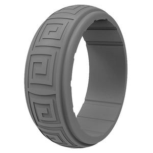 Gyration Twist Silicone Ring for Men – Flexible Rubber Band with Unique Swirl Design, Lightweight & Comfortable