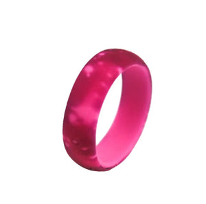 Trendy Colorful Silicone Ring for Women – Soft, Lightweight, and Unique Galaxy-Inspired Print Pattern
