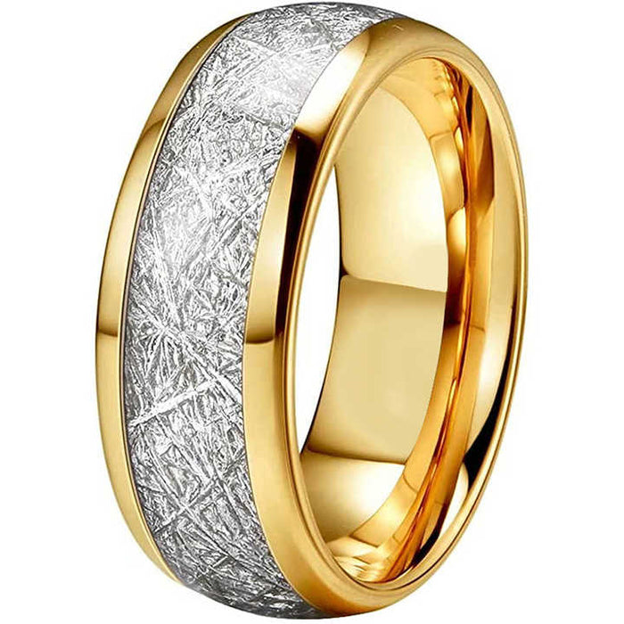 8mm Frost Silk Texture Tungsten Carbide Ring – Unisex Matte Wedding Band – Durable and Modern Comfort Fit