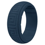 Gyration Twist Silicone Ring for Men – Flexible Rubber Band with Unique Swirl Design, Lightweight & Comfortable