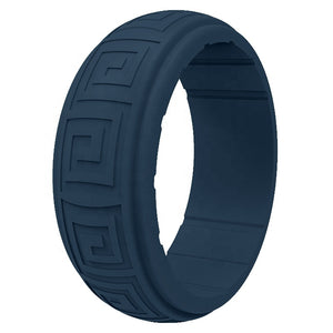 Gyration Twist Silicone Ring for Men – Flexible Rubber Band with Unique Swirl Design, Lightweight & Comfortable