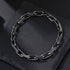 Men’s Vintage Chain Bracelet – Wide Stainless Steel Biker Link Bracelet with Antique Finish, Bold Statement Style
