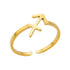Adjustable Zodiac Ring for Women, 12 Constellations Aesthetic Stainless Steel Rings in Gold & Silver, Horoscope Jewelry