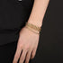 Men's Rope Chain Bracelet, Stainless Steel, Braided Design, Gold & Silver Color, Bold Everyday Jewelry