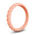 Twist Design Silicone Ring for Men – Soft Rubber Spiral Band, Flexible & Durable, Perfect for Active Lifestyles