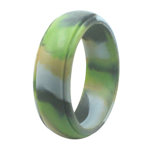 Men's Edge Silicone Ring – Stylish Comfort Fit Wedding Band with Dual Finish Design for Workout & Everyday Wear