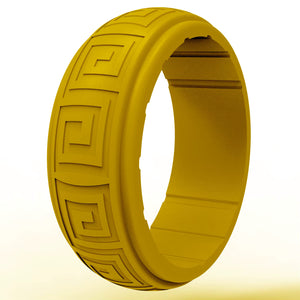 Gyration Twist Silicone Ring for Men – Flexible Rubber Band with Unique Swirl Design, Lightweight & Comfortable