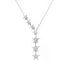 Pave CZ Falling Star Sterling Silver Necklace