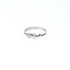Pave CZ Heart & Heartbeat Sterling Silver Ring