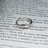 Pave CZ Heart & Heartbeat Sterling Silver Ring