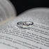 Pave CZ Heart & Heartbeat Sterling Silver Ring