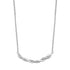 Sterling Silver Twisted Bar Necklace with CZ Accents – Elegant Dainty Jewelry for Everyday and Special Occasions