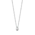 Plain Teardrop 925 Sterling Silver Necklace – Minimalist Silver Drop Pendant Chain for Women