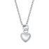 Classic Heart Pendant Sterling Silver Necklace – Minimalist Dainty Jewelry for Everyday Wear and Gift Giving