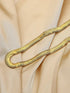 8mm Gold Stainless Steel Herringbone Chain Necklace for Women – Bold Flat Snake Chain, Adjustable Length