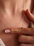 Dainty Mama Necklace in Gold or Silver – Minimalist Titanium Steel Pendant for Moms, Everyday Wear