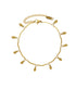 Gold Leaf Anklet for Women – Waterproof E-Coated 316L Stainless Steel Chain, Minimalist Boho Style Adjustable Bracelet