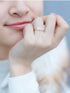 Adjustable Sterling Silver CZ Leaf Ring – Open Wrap Nature-Inspired Design in Silver, Gold & Rose Gold Finishes