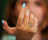 Pave CZ Letter "S" Sterling Silver Adjustable Initial Ring