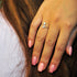 Pave CZ Letter "Z" Sterling Silver Adjustable Initial Ring