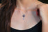 Multi Color CZ Hot Air Balloon With Passengers Sterling Silver Necklace