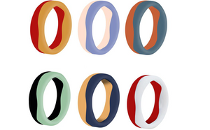 Dual-Line Spiral Silicone Ring – Flexible, Waterproof & Stylish for Everyday Comfort