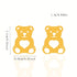 Cute Bear Heart Stud Earrings for Women 316 Stainless Steel Animal Earrings Minimalist Daily Jewelry