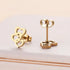 Triple Heart Stainless Steel Stud Earrings – Cute Minimalist Love Jewelry for Everyday Romantic Style