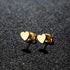 Minimalist Heart Stud Earrings – Stainless Steel Korean Style Earrings for Women, Cute Everyday Jewelry