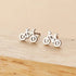 Stainless Steel Bicycle Stud Earrings Set for Women Gift