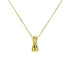 Bubble Letter Pendant Necklace in Stainless Steel – Trendy Minimalist Initial Jewelry for Everyday Style