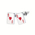 Ace Card Stud Earrings for Women Titanium Steel Poker Earrings Cute Playing Card Jewelry Gift