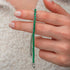Green Zircon Tennis Bracelet in Sterling Silver | Emerald CZ
