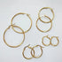Gold Hoop Earrings for Women Hypoallergenic Round Hoop Earrings Minimalist Statement Jewelry