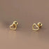 Minimalist Heart Stud Earrings for Everyday Elegance